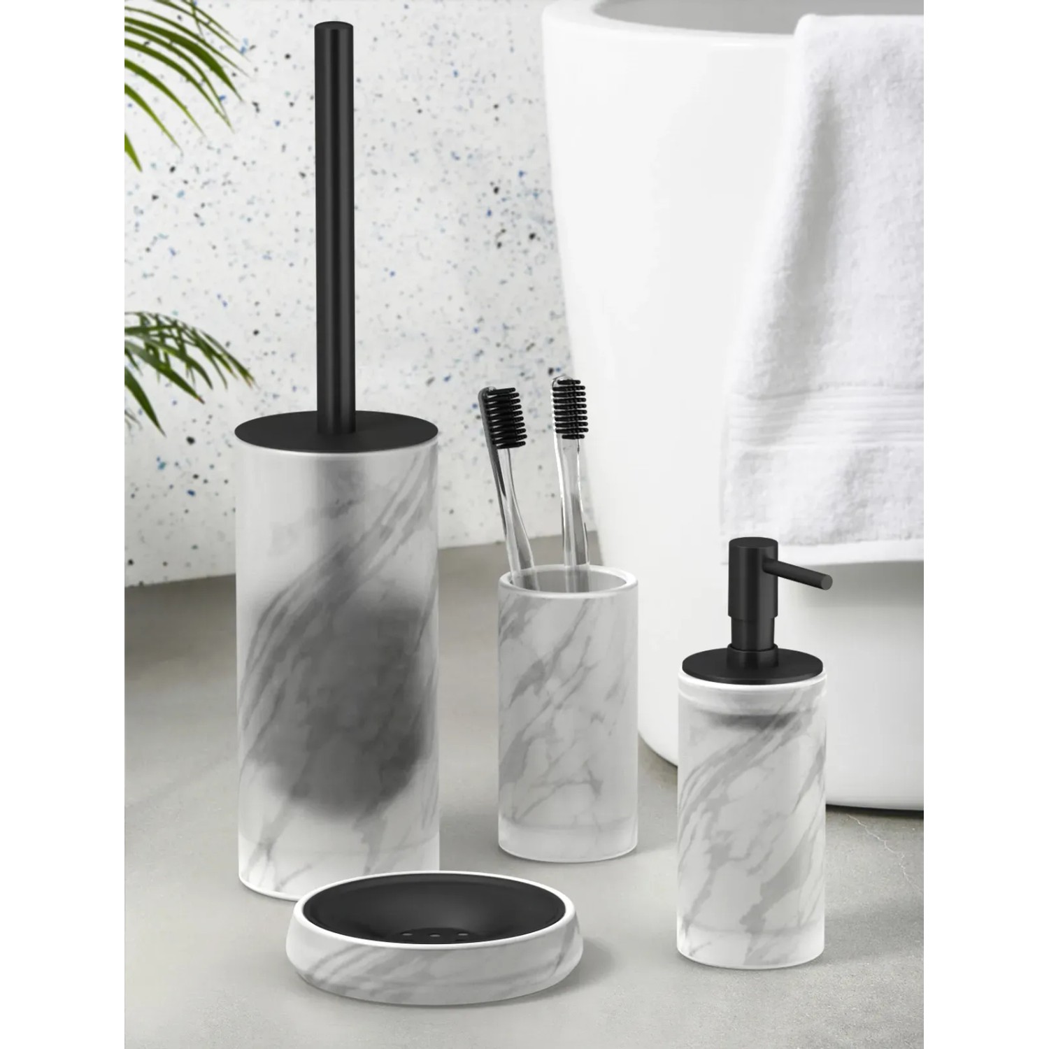 Dispenser Sapone In Vetro YOKO Misty White Spirella | Leroy Merlin