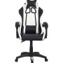 Sedia gaming t.b.t. in bianco e nero.