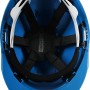 Vista interna: Casco da cantiere LUX blu con sospensione a 6 punti per una protezione ottimale.