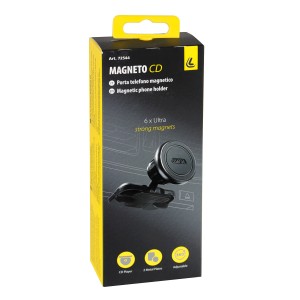 Confezione di un supporto magnetico per telefono Magneto CD per interni auto, con magnete potente.