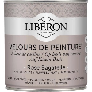 Idropittura lavabile Velours de Peinture Liberon Rose Bagatelle 0,5 L