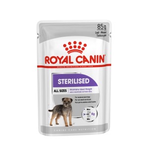 Royal Canin Sterilised alimento umido per cani sterilizzati, busta da 85g.