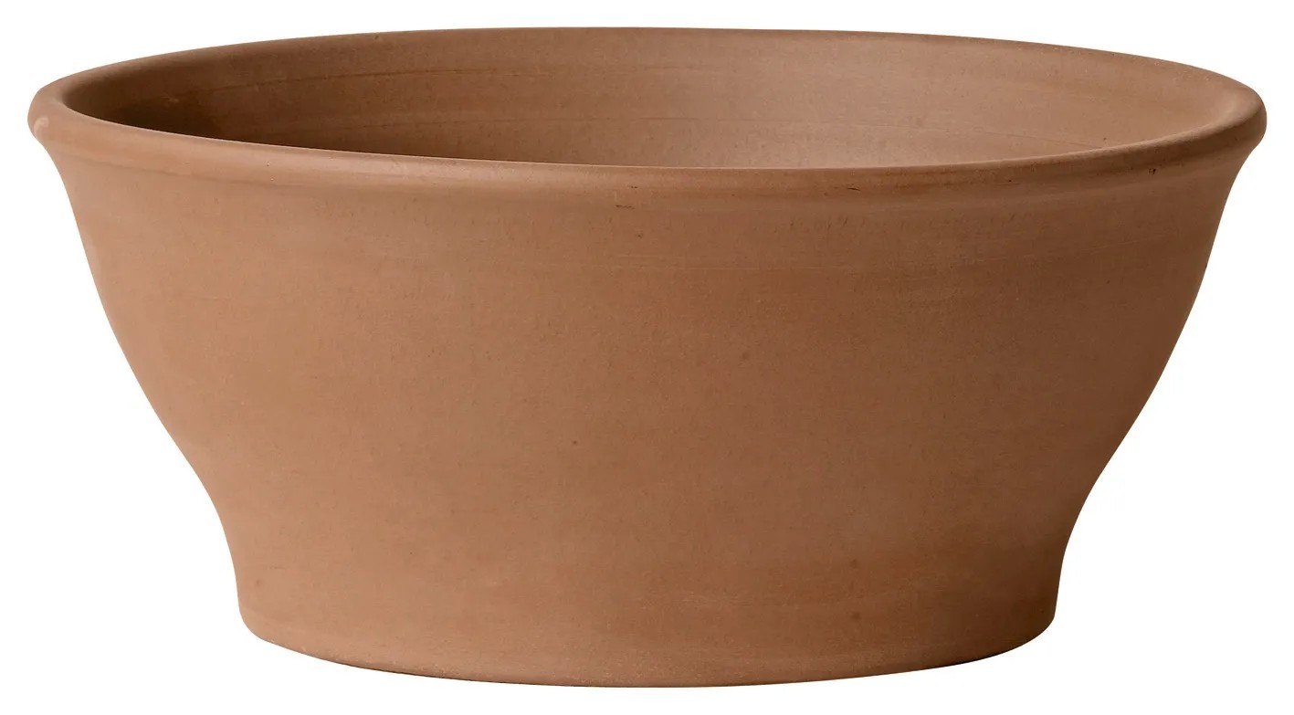 Ciotola Portafiori In Plastica Effetto Terracotta – 6 Litri, 30x30x13 Cm – Per Interni Ed Esterni