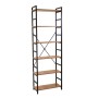 Scaffale in metallo e legno Achille 6 ripiani 60x28x184,5 cm