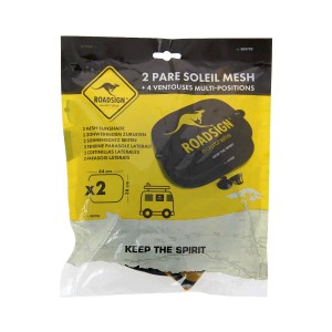 t.b.t. Set parasole auto con ventose per finestrini laterali, 2 pezzi.