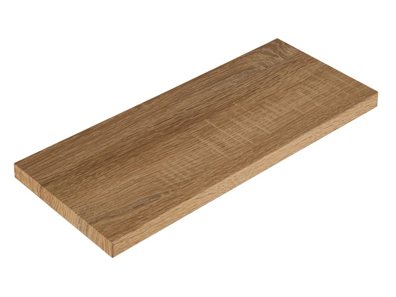 Mensola in legno Smart 1,8x20x56 cm rovere tabacco