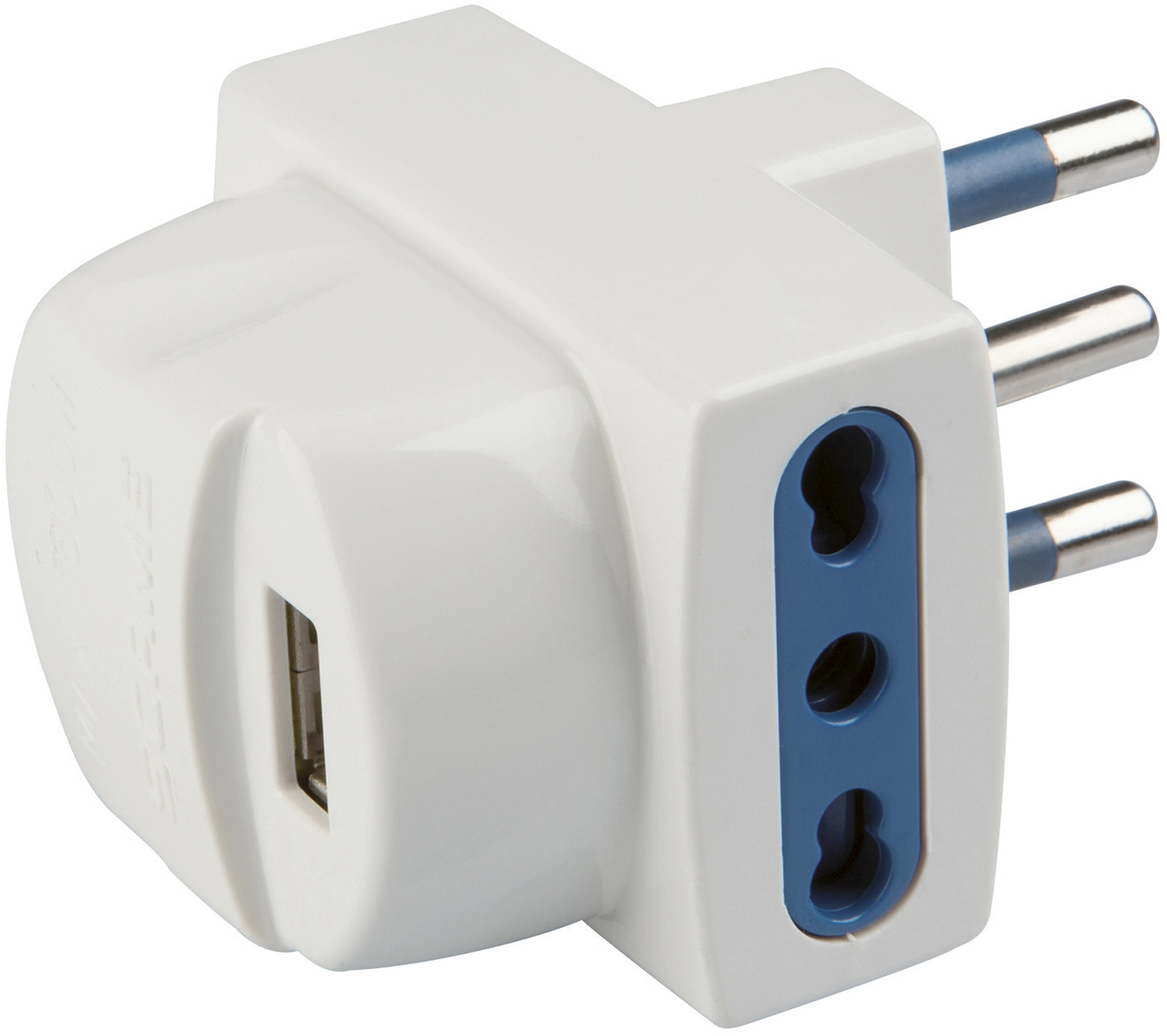 Adattatore 5 Uscite Con Usb Bianco 16a