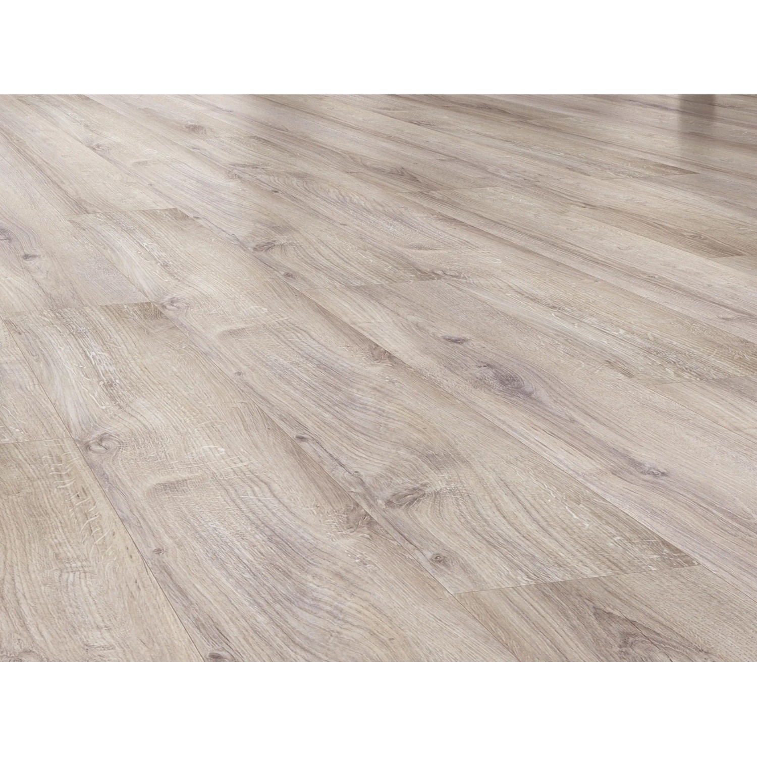 Pavimento laminato Comfort Rovere Naturale, spessore 7 mm, con texture e venature del legno.