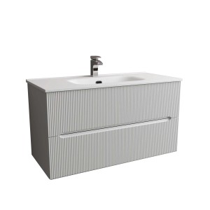 Mobile bagno t.b.t. con lavabo e rubinetto per il bagno.