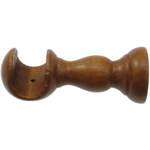 Supporto per bastone per tende in legno per Binari per tende, marrone.