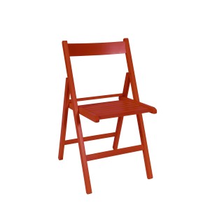 Sedia pieghevole Nancy 79x42,5x47,5 cm rosso