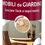 Olio per legno Syntilor per mobili da giardino, protegge teak e legni esotici.