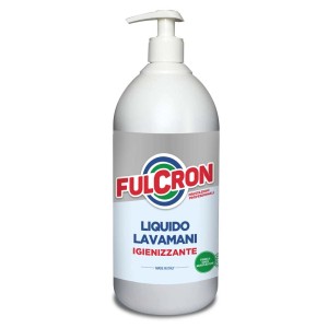 Flacone di liquido lavamani Fulcron per auto manutenzione e riparazione.