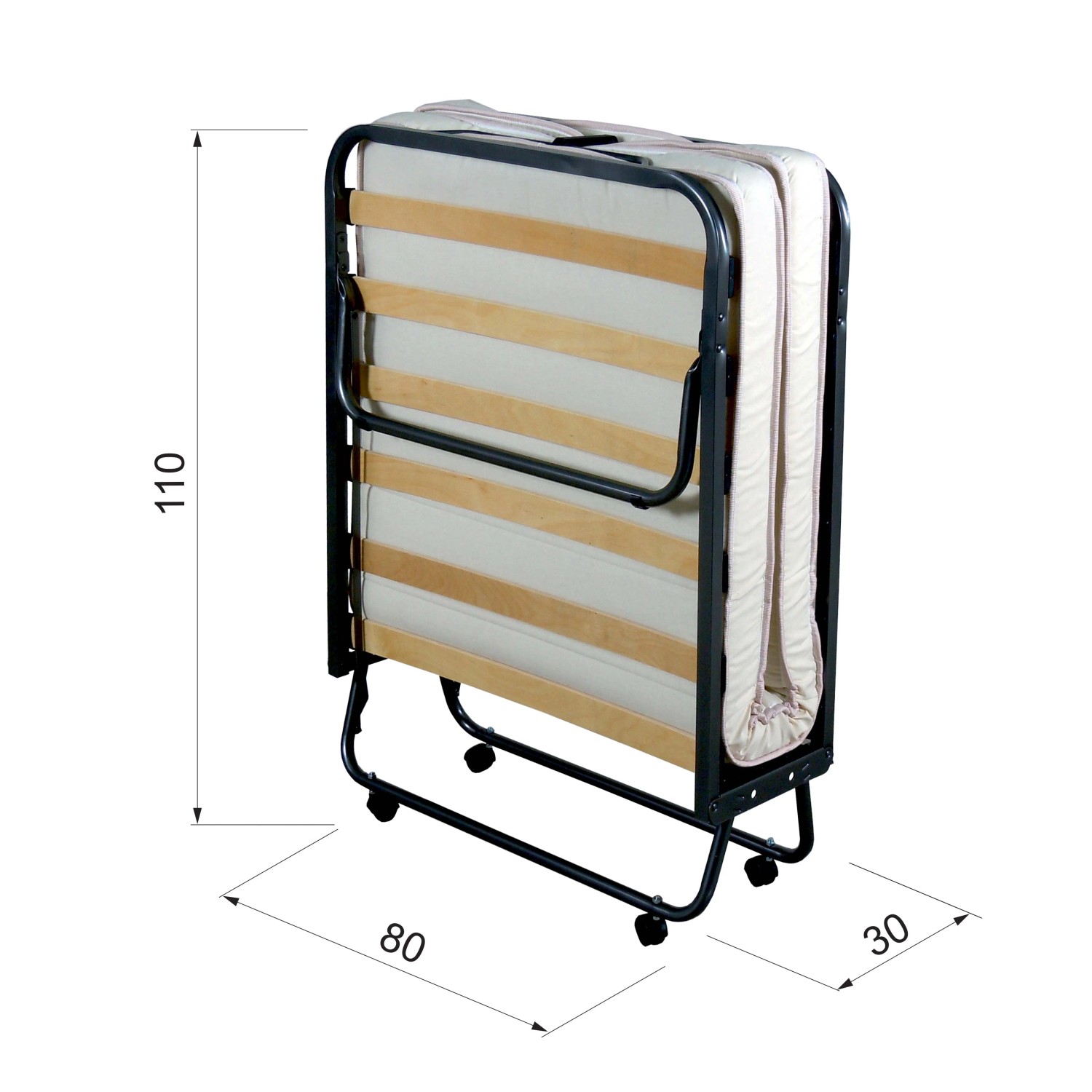 Letto Pieghevole Con Materasso In Memory Foam Giantex - Letto Ospiti