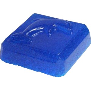 Blocco gel blu Summer Fun Flock con rilievo delfino per la pulizia della piscina.