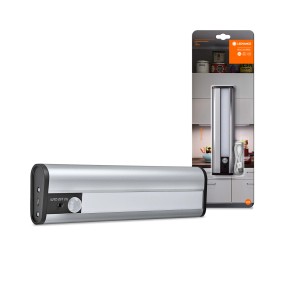 Lampada sottopensile lineare a LED Ledvance, 20 cm, argento, con sensore giorno/notte.