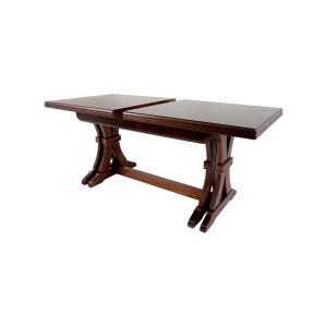 Tavolo allungabile da pranzo Polignano noce 180x100 cm