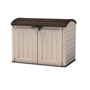 Keter Box contenitore Store It Out Ultra, beige/marrone, per giardino e terrazzo.