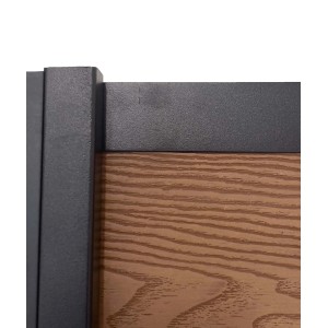 Fascia superiore e inferiore in PWC per pannello nero