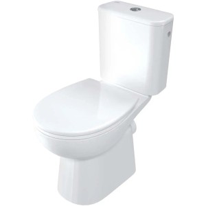 WC sospeso Punk compatto senza bordo 35x75,5 cm bianco