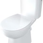 WC sospeso Punk compatto senza bordo 35x75,5 cm bianco