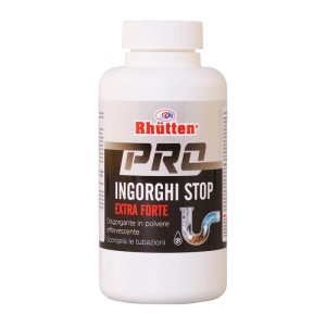 Disgorgante in polvere Ingorghi Stop extra forte Rhutten Pro 600 g