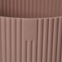 Vaso Elho Vibes Fold, Ø 25 cm, rosa tenue, con texture a coste.