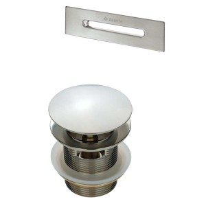 Kit per vasca piletta e tappo troppopieno vasca acciaio