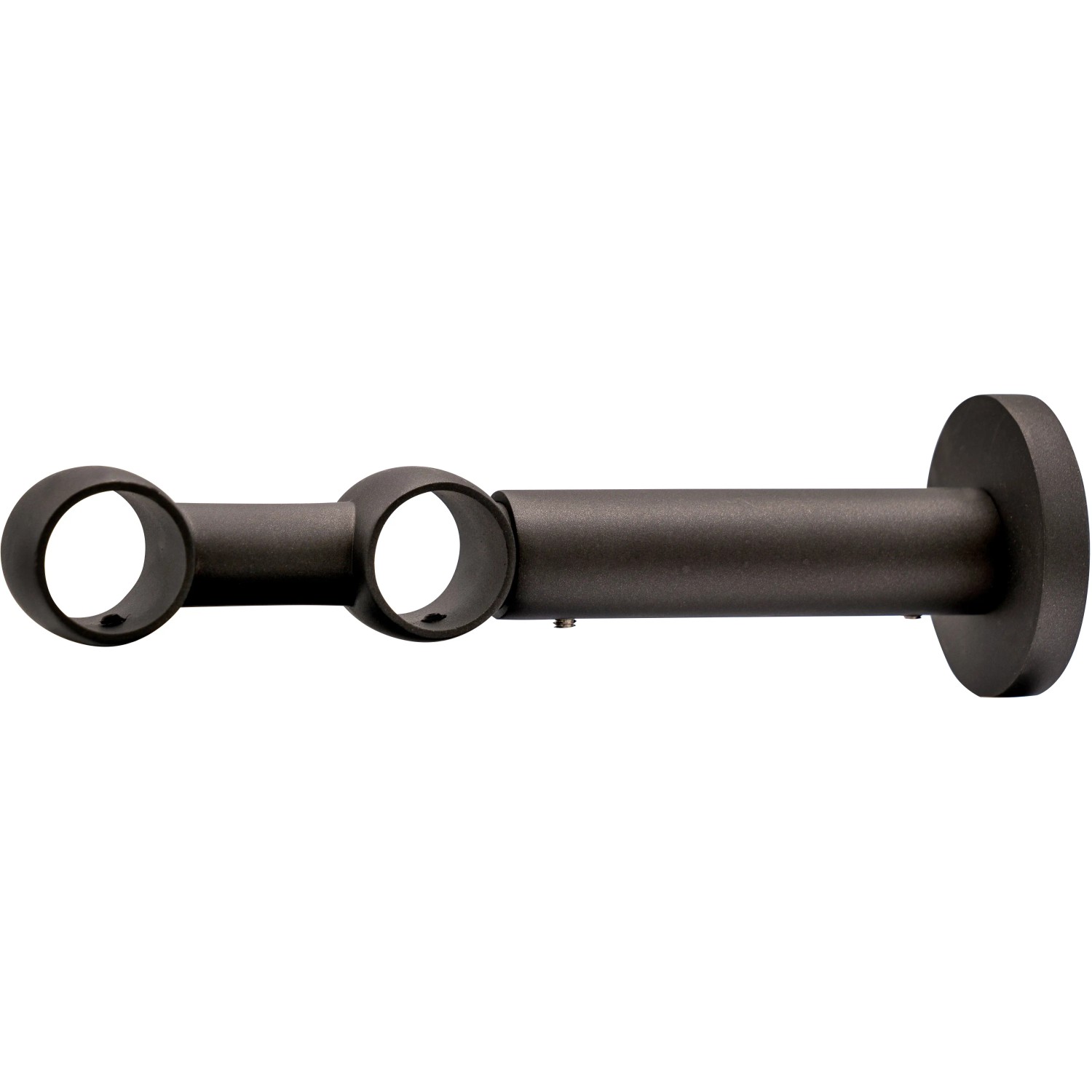 Supporto per bastone per tende Mydeco Noble, doppio, estensibile, ferro spazzolato, Ø 2 cm.