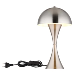 Lampada da tavolo in metallo Dima Globo 200x361 mm nichel