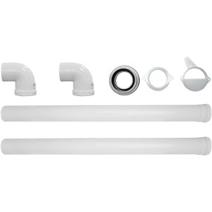 Tubi e accessori in plastica bianca per Caldaie.