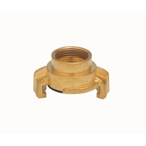 Raccordo rapido in ottone con filettatura IG 18,6 mm (Rp 1/2) per tubi da giardino.