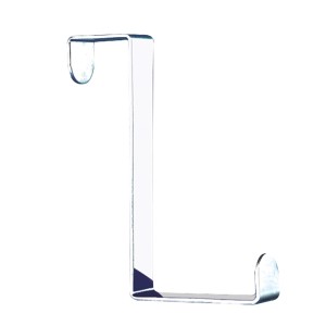 Gancio per porta in acciaio inossidabile del set da 6 pezzi di Wenko per spessori anta di 2-4 cm.