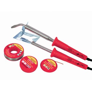 Set saldatore Rothenberger Industrial, 6 pezzi con saldatori, stagno, grasso per saldatura e treccia dissaldante.