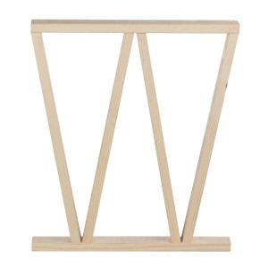 Cavalletti in legno non trattato per allenamento equestre.