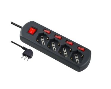 Ciabatta Multipresa BTICINO Con 6 Prese | Interruttore E Sicurezza Bambini | Cavo 1,5m | Bianco - Foto 5