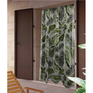 t.b.t. Zanzariera per porta con motivo a foglie per la protezione dagli insetti sulla porta.