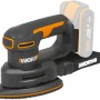Levigatrice triangolare a batteria Worx WX822.9 Solo 20 V, ideale per levigare angoli e bordi.