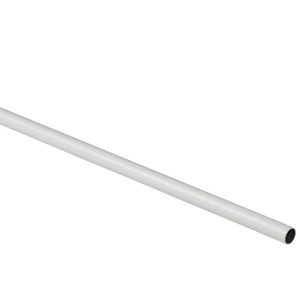 Tubo appendiabiti Hettich bianco, rotondo, Ø 20 mm, lunghezza 600 mm, in acciaio.