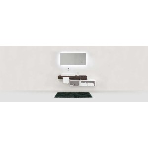Tappeto da bagno Solivo 50x80 verde scuro