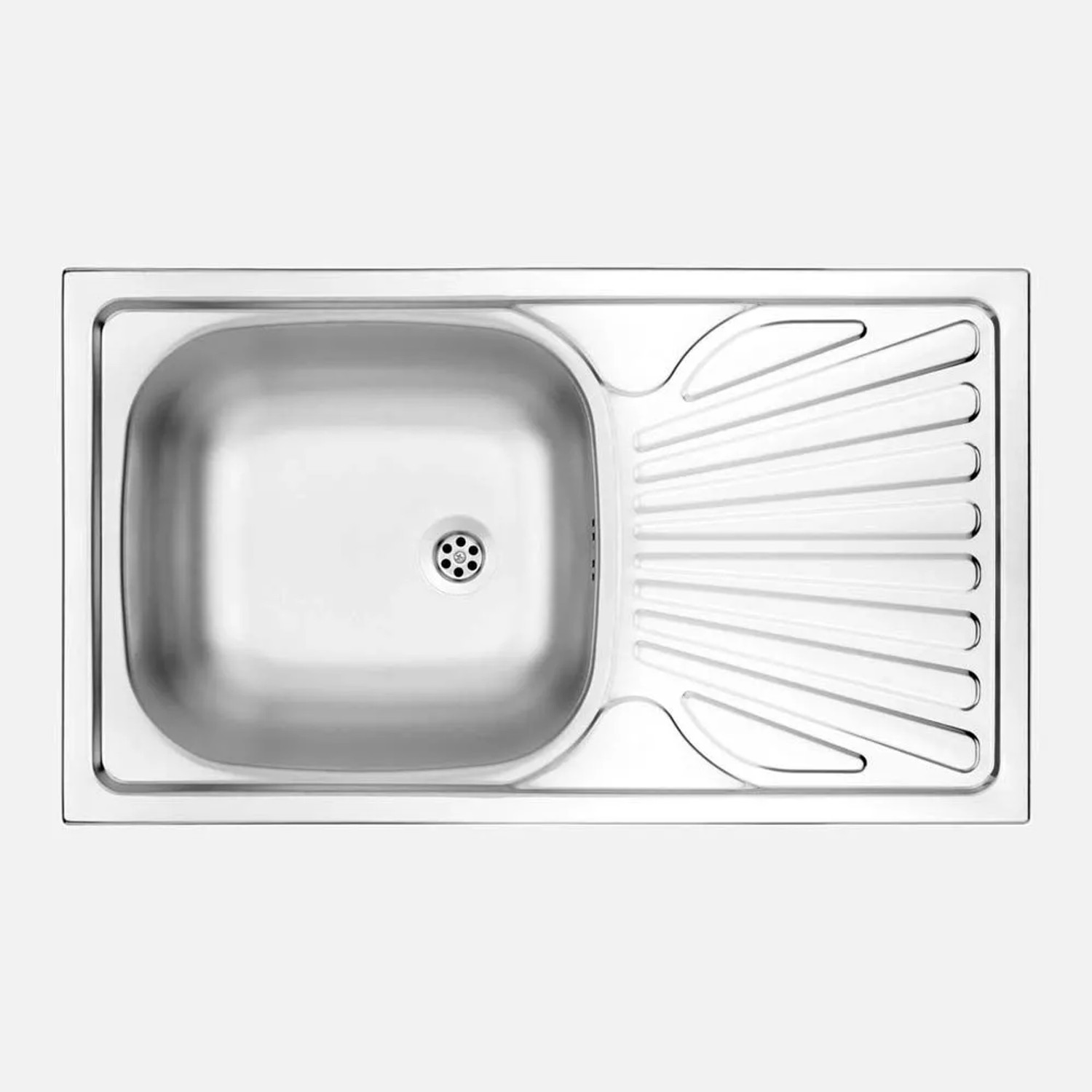 Lavello 1 vasca con gocciolatoio Idrostile Jatibonico 435x150 mm acciaio inox