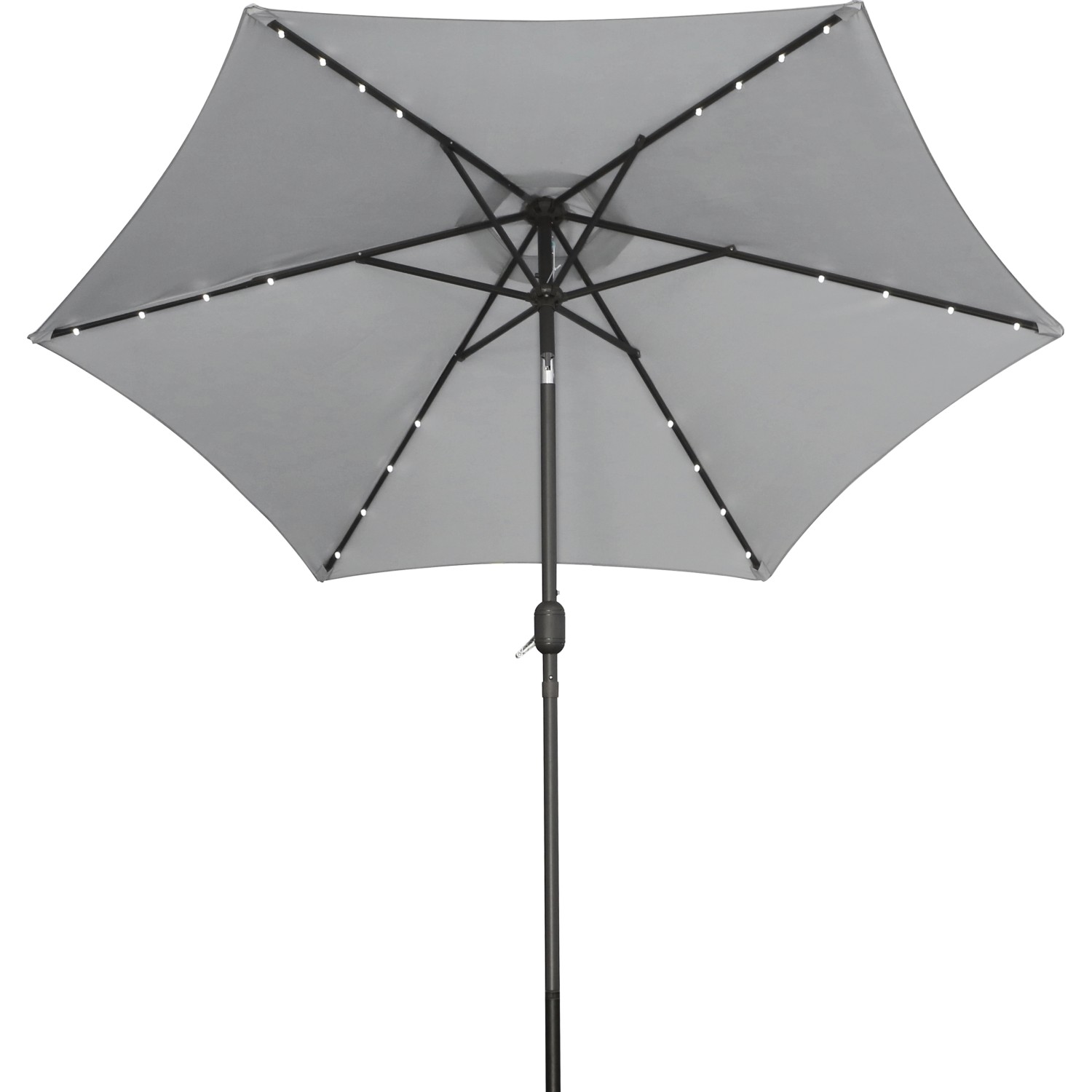 Ombrellone Giardino BAKAJI 3x3m - Palo Decentrato, Acciaio Inox, Poliestere UV, Apertura A Manovella - Foto 10