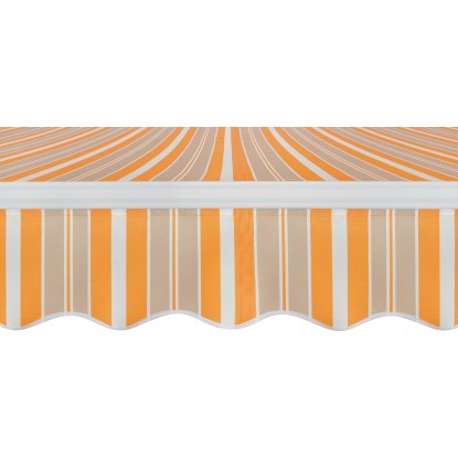 Tenda da sole a braccio reclinabile 295x200 cm beige/giallo