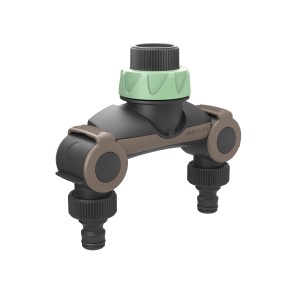 t.b.t. Distributore per irrigazione per due dispositivi. Irrigazione del giardino semplificata.