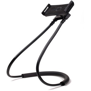 Supporto per cellulare t.b.t. nero e flessibile per interni auto.