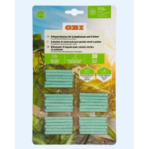 Concime universale OBI in bastoncini per piante verdi e palme, 30 pezzi.
