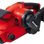 Levigatrice a nastro rossa Einhell TC-BS 8038 con sacco raccoglipolvere. Ideale per levigare legno e altri materiali.