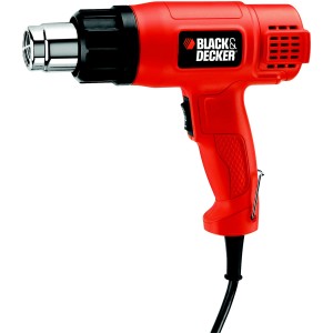 Pistola ad aria calda Black+Decker KX1650, 1750 W, rosso/nero, con spegnimento automatico.