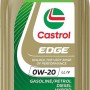 Olio motore Castrol Edge 0W-20 LL IV H 4A, flacone da 1 litro per veicoli ibridi.