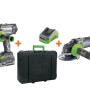 t.b.t. Set avvitatore a batteria con caricabatterie e smerigliatrice angolare in valigetta.